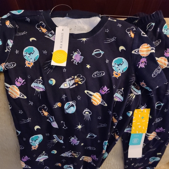 Rumi + Ryder Kid sleepwear, 2pc, space theme - Picture 2 of 3